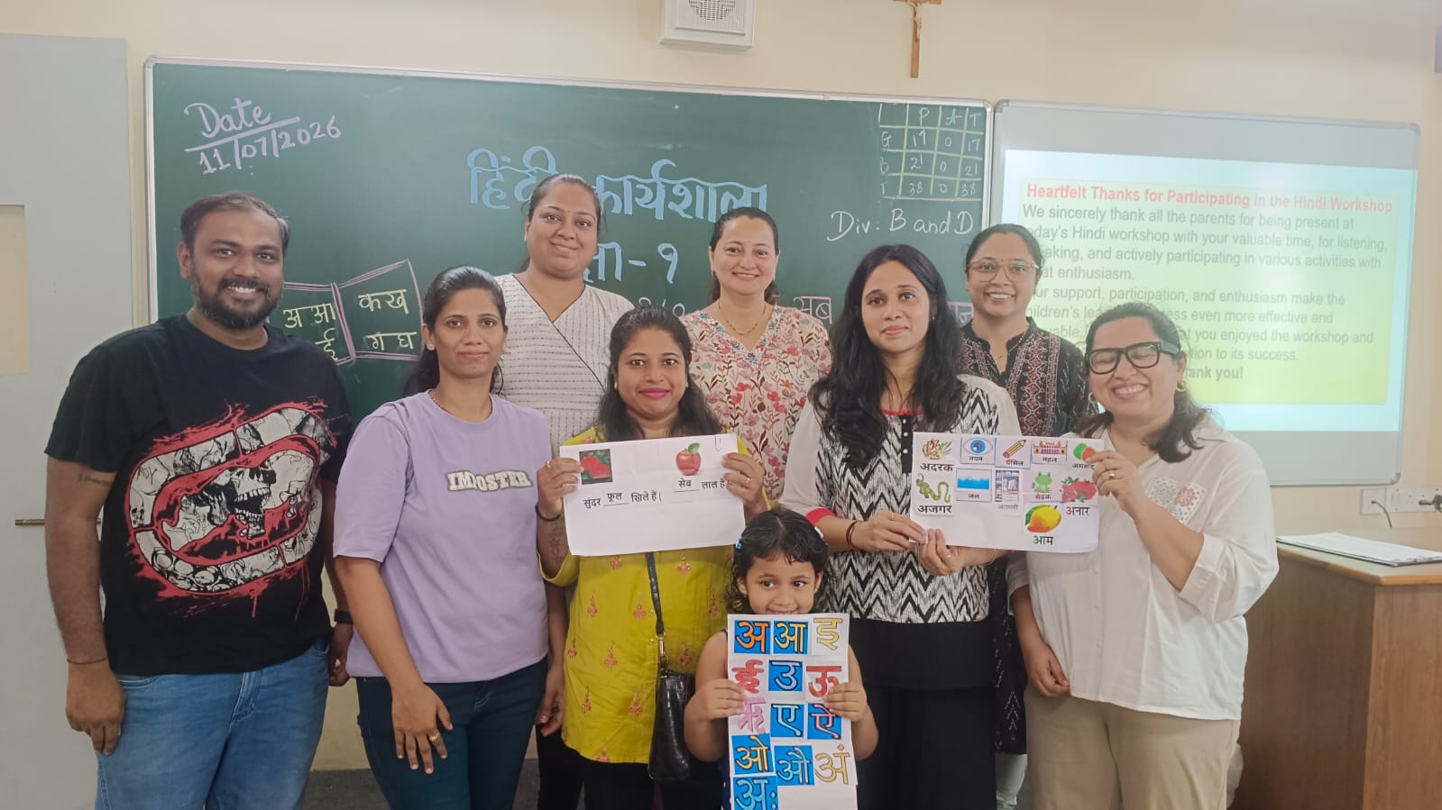 Report on Hindi Workshop for Std. 1 Parents